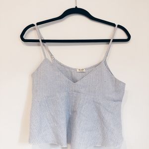 BRANDY MELVILLE Blue & White Pin Striped Cami Tank